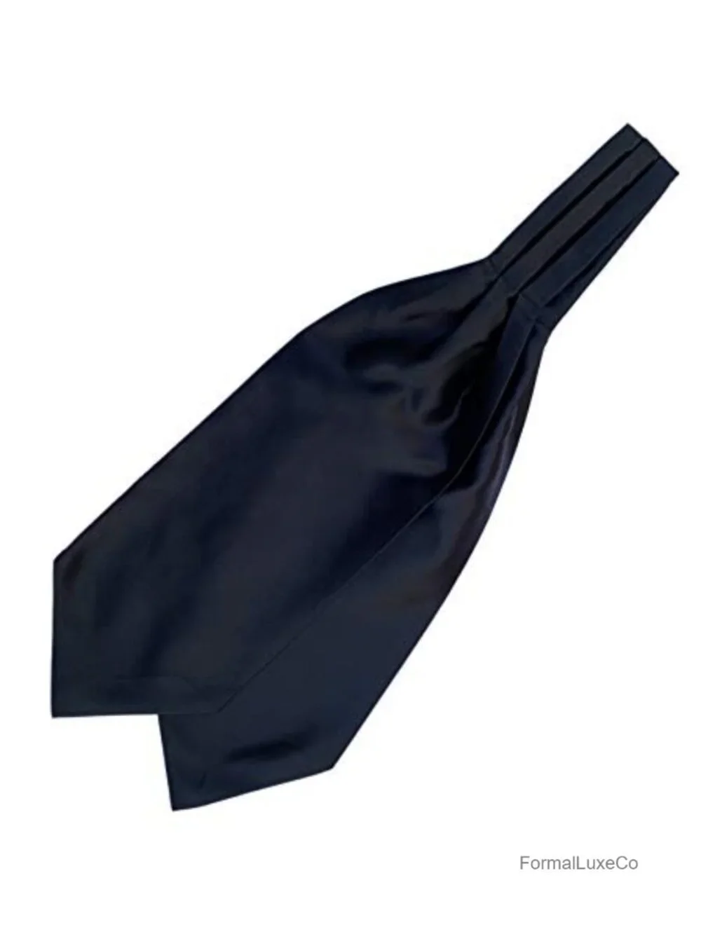 100% Silk Woven Jacquard Ascot Tie - Formal Handmade Cravat